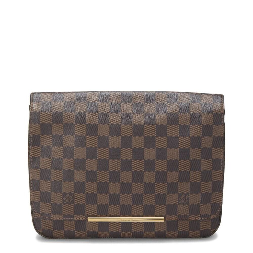 Louis Vuitton Brown Damier Ebene Coated Canvas Hoxton Gm (Authentic Pre-Loved)